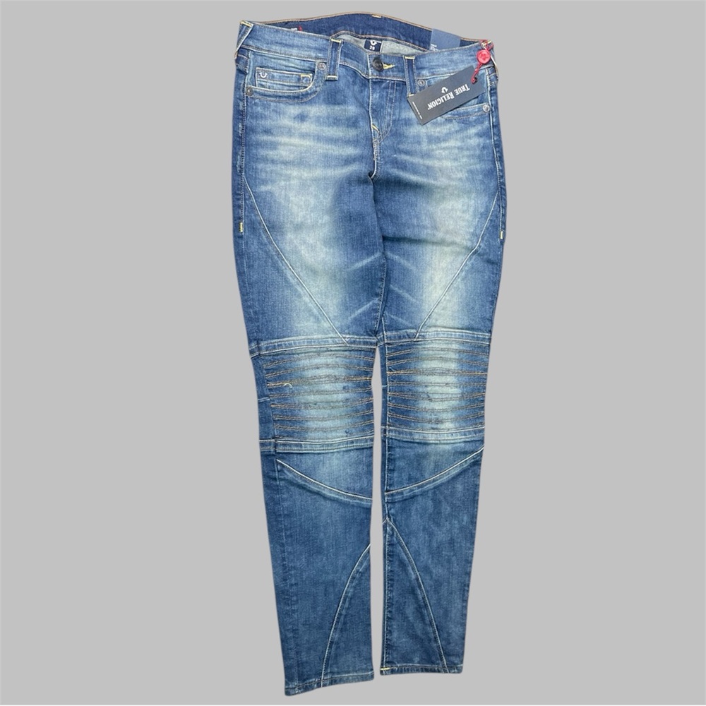 Halle Super Skinny Moto True Religion